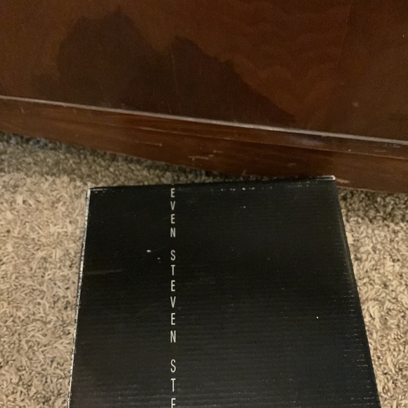 Steven by Steve Madden open toe stacked heel sandal snap strap 8 - Picture 5 of 6